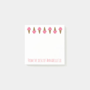 Roze ijskap bevat ook post-it® notes