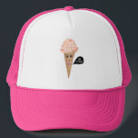 Roze ijskap CreamLady Sez BE COOL Trucker Pet<br><div class="desc">Oh, hé! Roze ijsdame heeft iets te zeggen. Als je ijsje sprak, wat zou het dan zeggen? Laat me weten of je iets wilt dat aangepast is. Als je het koopt, bedankt! Ben zeker om een foto op Instagram van het in actie te delen en me te labels @shoshannahscribbles :)...</div>