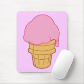 Roze ijskap muismat (Met muis)