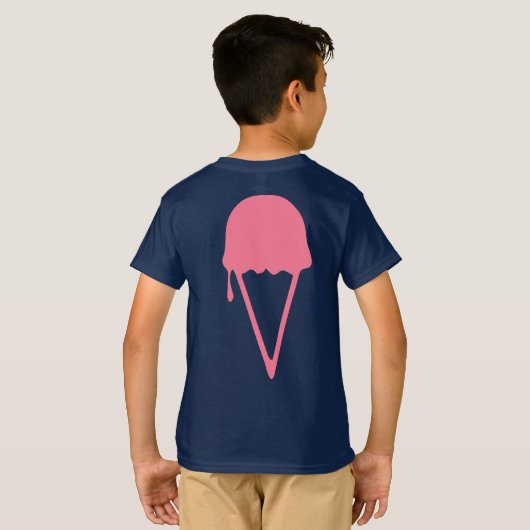 Roze ijskap t-shirt (Achterkant volledig)