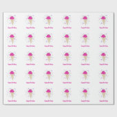 Roze ijskappen cadeaupapier (Vlak)