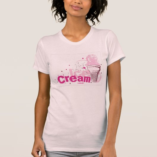 Roze ijskappen t-shirt (Voorkant)