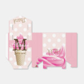 Roze Ijskegel Party Favor Box Bedankdoosjes (Uitgevouwen)