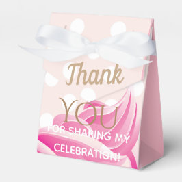 Roze Ijskegel Party Favor Box Bedankdoosjes