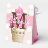 Roze Ijskegel Party Favor Box Bedankdoosjes (Achterkant)