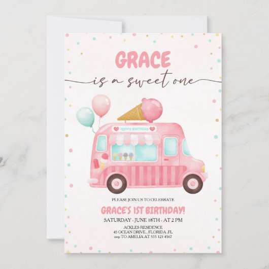 Roze ijsklok hier is de zondebok. kaart (Voorkant)