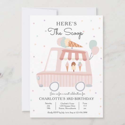 Roze ijsklok hier is de zondebok. kaart (Voorkant)