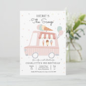 Roze ijsklok hier is de zondebok. kaart (Staand voorkant)