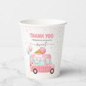 Roze ijsklok hier is de zondebok. papieren bekers (Voorkant)