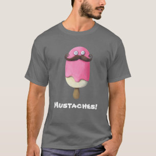 Roze ijsklok met snufjes t-shirt