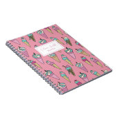 Roze ijsklok op maat notitieboek (Rechterzijde)