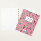 Roze ijsklok op maat planner (Display)