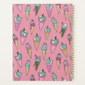 Roze ijsklok op maat planner (Achterkant)