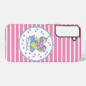 Roze ijskoude crème samsung galaxy hoesje (Achterkant horizontaal)