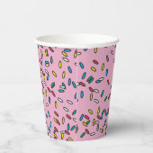 Roze ijskream kleurige sprinkhaan papieren bekers (Rechts)