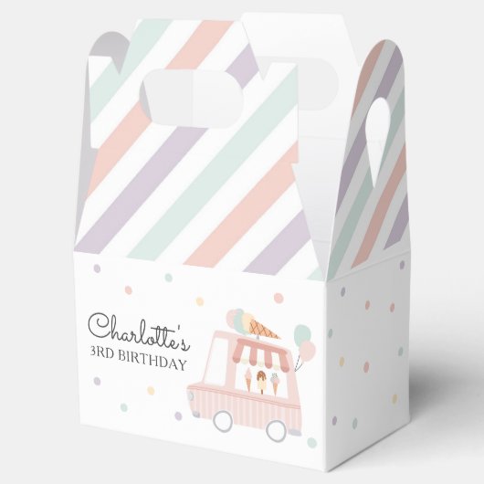 Roze ijskreeft op zaterdag bedankdoosjes (Geopend)