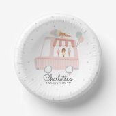 Roze ijskreeft op zaterdag papieren kommen (Voorkant)