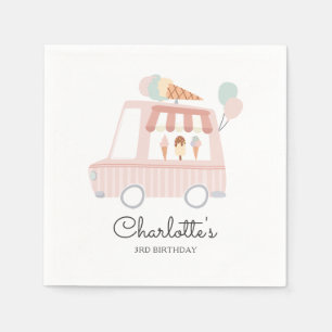 Roze ijskreeft op zaterdag servet