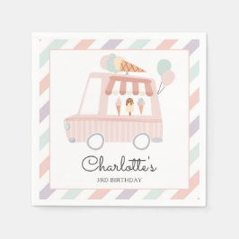 Roze ijskreeft op zaterdag servet