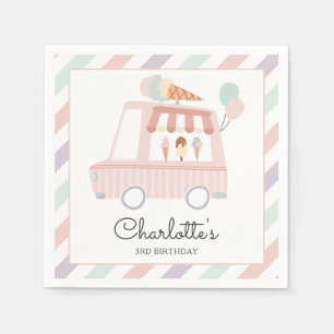 Roze ijskreeft op zaterdag servet