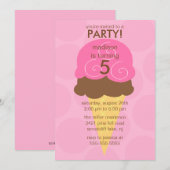 Roze ijskreeft - uitnodiging van afgelopen dag (Voorkant / Achterkant)