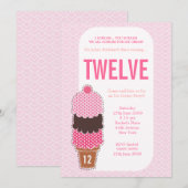 Roze ijskremfeeënmeisjes op zaterdag kaart (Voorkant / Achterkant)