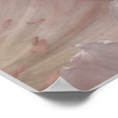 Roze IJsland Print van blauw Poster (Hoek)