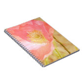 Roze IJslandse papaverlaptop Notitieboek (Rechterzijde)