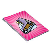 Roze ijsSchaats Notitieboek (Rechterzijde)