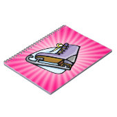 Roze ijsSchaats Notitieboek (Linkerzijde)