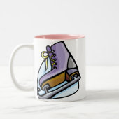 Roze ijsSchaats Tweekleurige Koffiemok (Links)