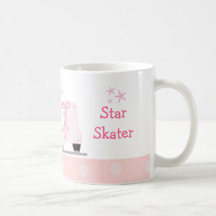 Roze IJsschaatsen - Ster Schaatsster Koffiemok