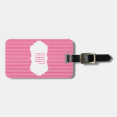 Roze ijsstrip  bagagelabel (Voorkant horizontaal)