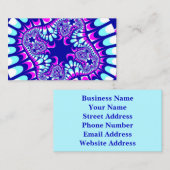 Roze ijsventilator visitekaartje (Voorkant / Achterkant)