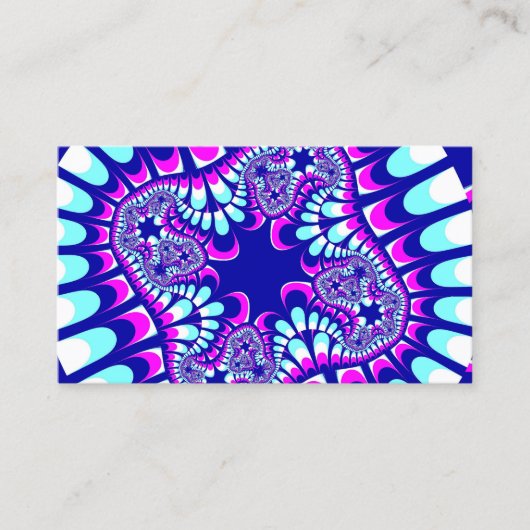 Roze ijsventilator visitekaartje (Voorkant)