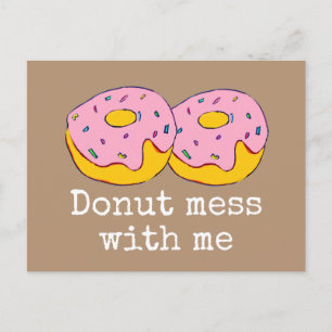 Roze ijsvlek schattig eten briefkaart