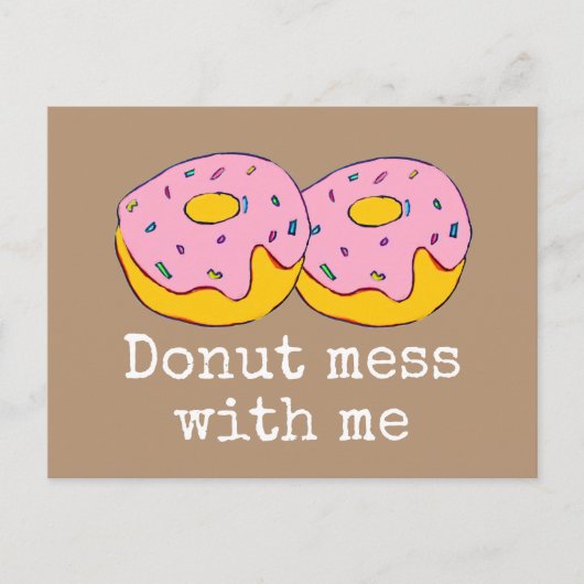 Roze ijsvlek schattig eten briefkaart (Voorkant)