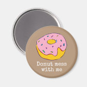 Roze ijsvlek schattig eten magneet (Voorkant / Achterkant)