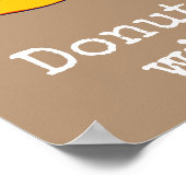 Roze ijsvlek schattig eten poster (Hoek)