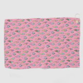 Roze ijsvormer golfhanddoek (Horizontaal)