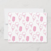 Roze ijsvormer Note Kaart Notitiekaartje (Achterkant)