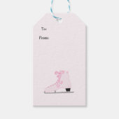 Roze ijswinter cadeaulabel (Voorkant)