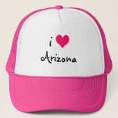 Roze Ik hou van Arizona Pet (Voorkant)