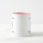 Roze "Ik lever baby's - Wat is uw Superpower?" Mok (Midden)