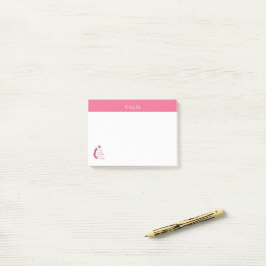 Roze, ik voel me knitty. post-it® notes (Op bureau)