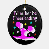  ROZE IK ZOU LIEVER CHEERLEADEREND DESIGN ZIJN KERAMISCH ORNAMENT (Links)