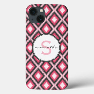Roze Ikat Monogram Case-Mate iPhone Case