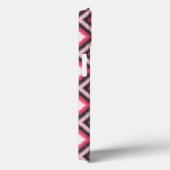 Roze Ikat Monogram Case-Mate iPhone Case (Achterkant / Rechts)