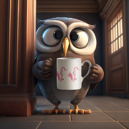 Roze illustratie van de saxofone van Glitter Koffiemok