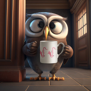 Roze illustratie van de saxofone van Glitter Koffiemok